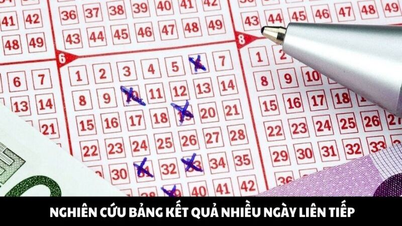 Nghiên cứu bảng kết quả nhiều ngày liên tiếp