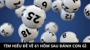 Đề về 61 hôm sau đánh con gì